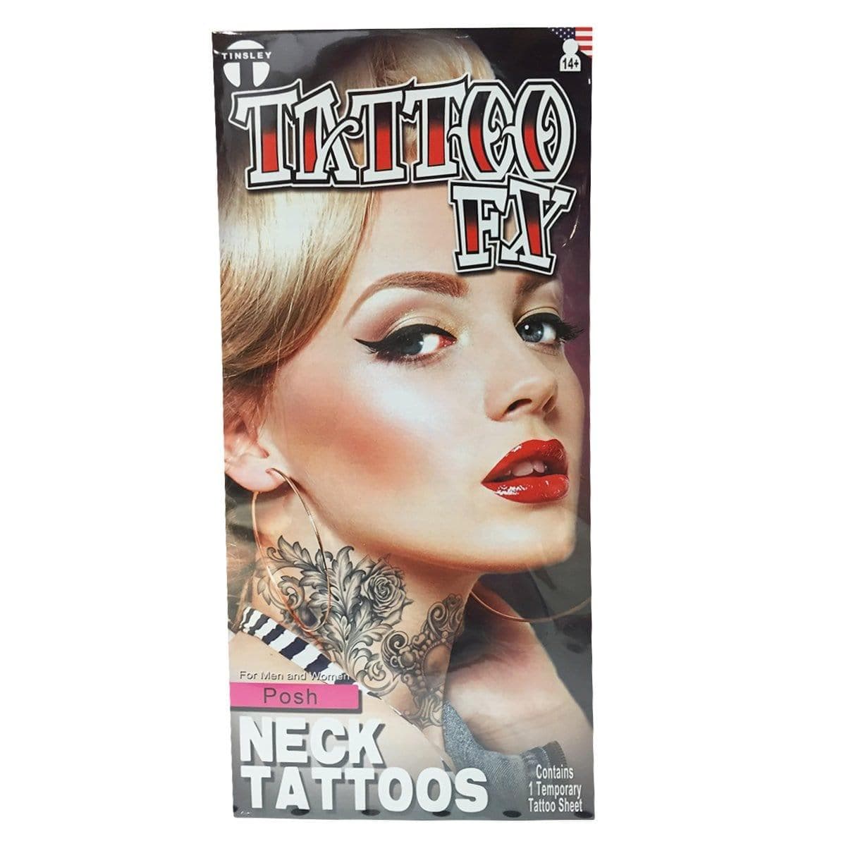 Buy Costume Accessories Posh neck temporary tattoo sold at Party Expert