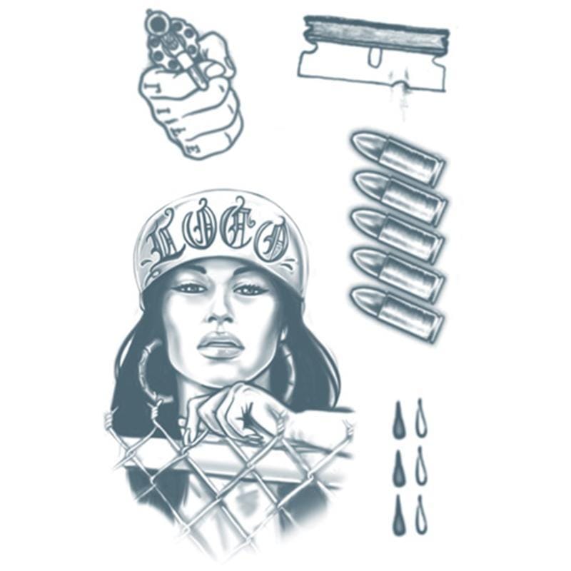 Buy Costume Accessories Thug temporary tattoos sold at Party Expert