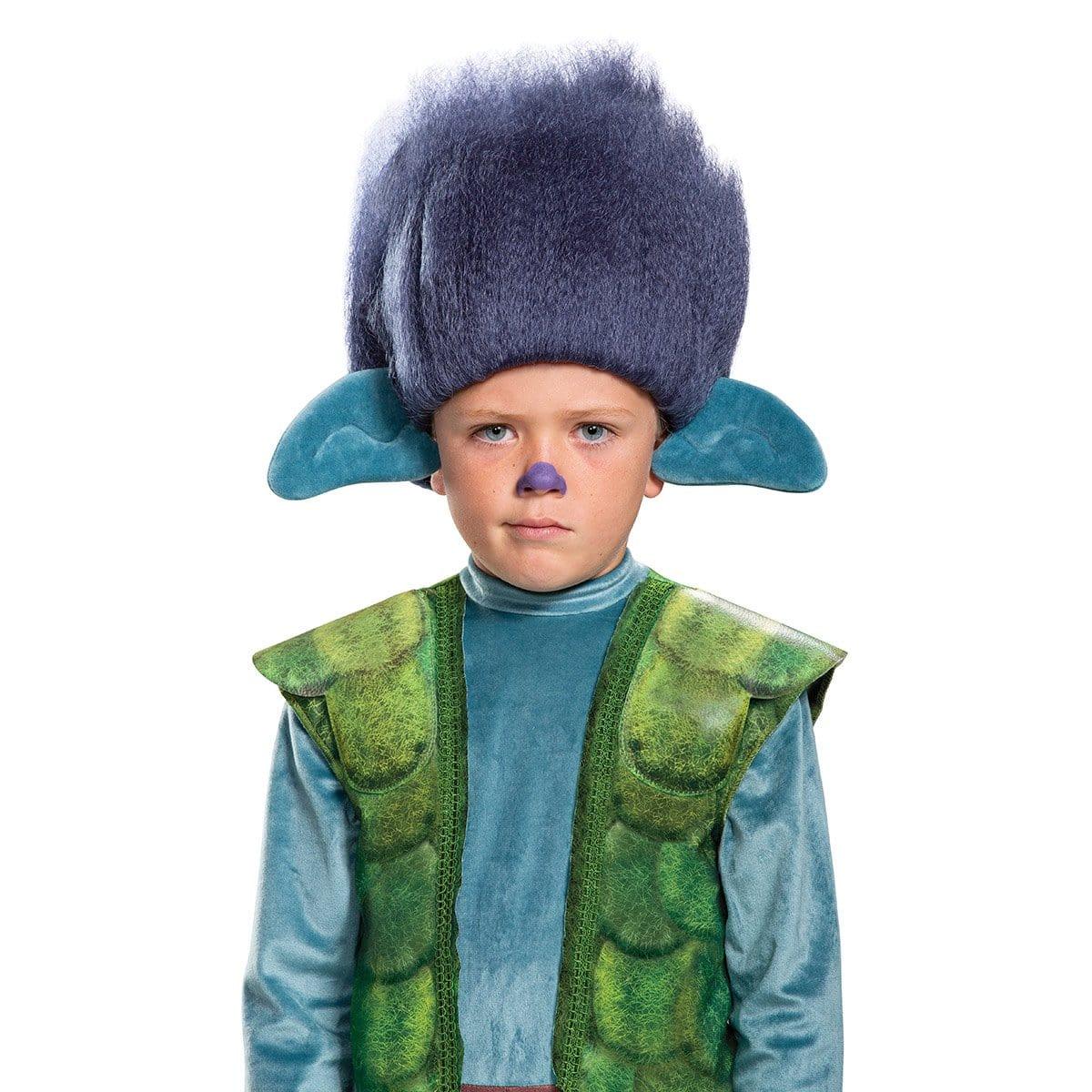 Buy Costume Accessories Branch wig with ears for boys, Trolls World Tour sold at Party Expert
