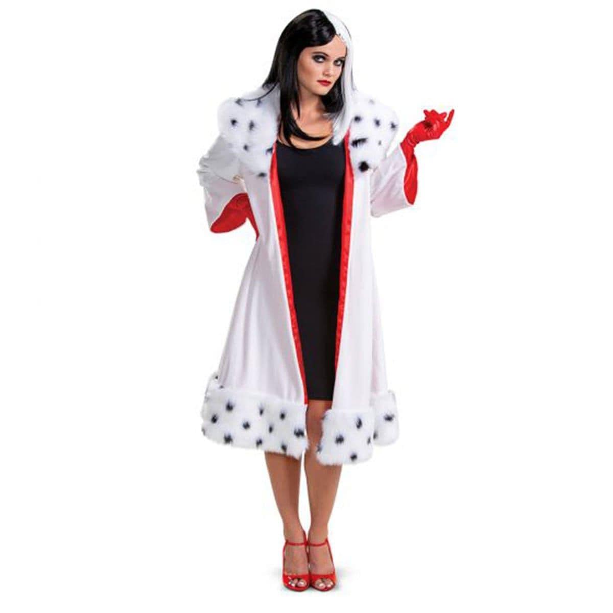Buy Costume Accessories Cruella Jacket Deluxe for Women, 101 Dalmatians sold at Party Expert