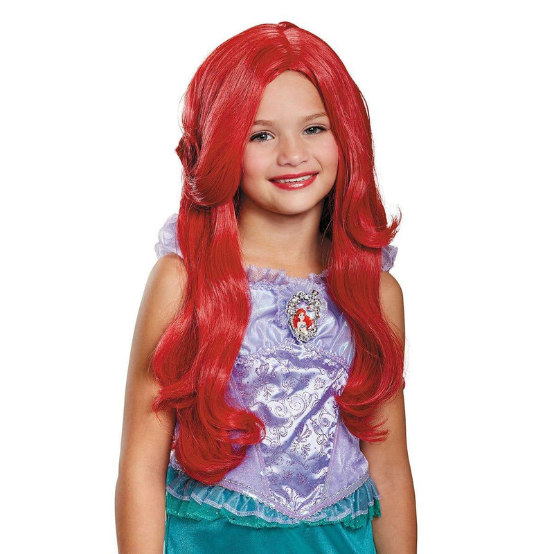 Buy Costume Accessories Ariel deluxe wig for girls, The Little Mermaid sold at Party Expert