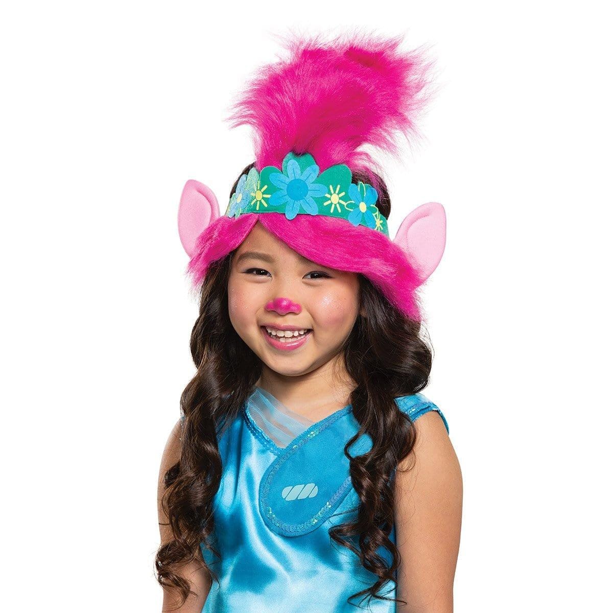 Buy Costume Accessories Poppy headpiece for girls, Trolls World Tour sold at Party Expert