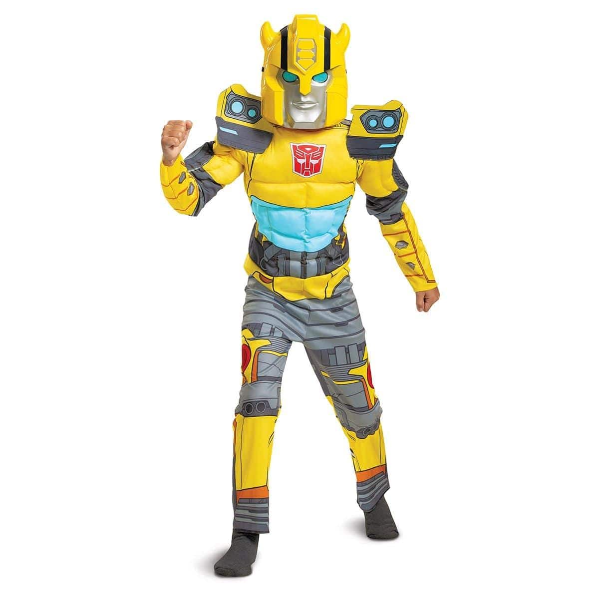 Buy Costumes Bumblebee Deluxe Muscle Costume for Kids, Transformers sold at Party Expert