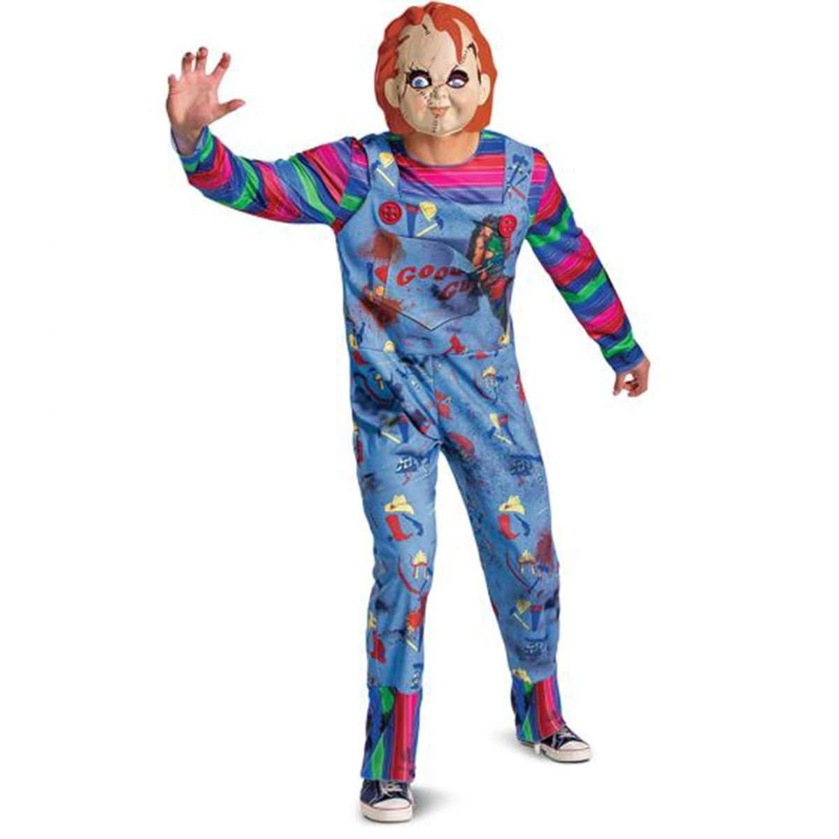 Buy Costumes Chucky Deluxe Costume for Adults sold at Party Expert