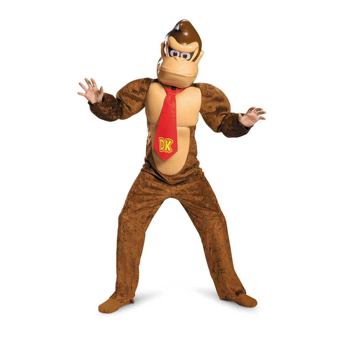TOY-SPORT Costumes Donkey Kong Deluxe Costume for Kids, Super Mario Bros.