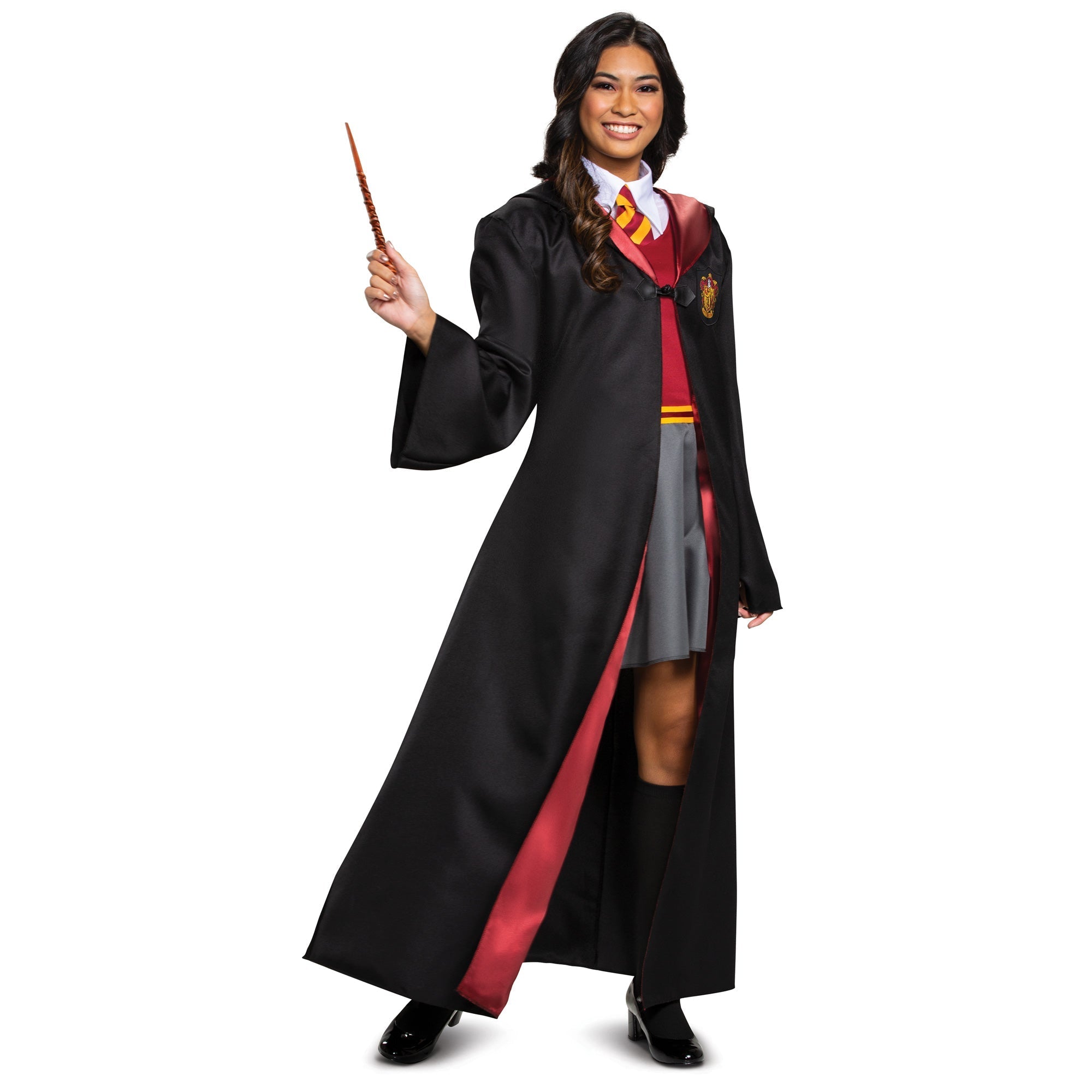 Harry Potter Costume Top and Tie Adult Teen Hogwarts Uniform Fancy Dress
