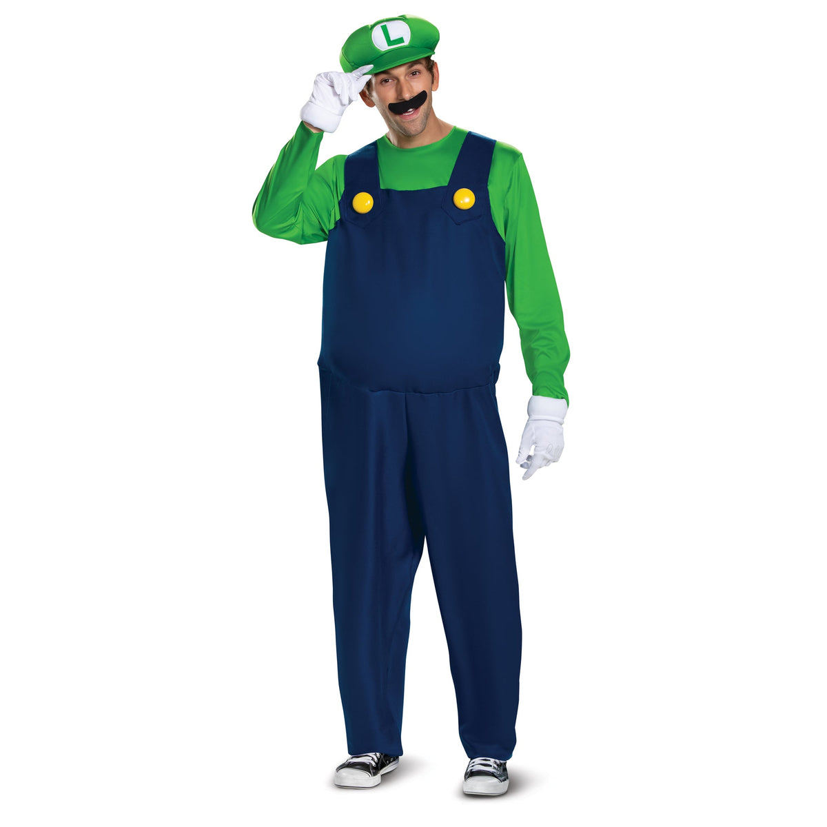 TOY-SPORT Costumes Luigi Costume for Adults , Super Mario Bros.