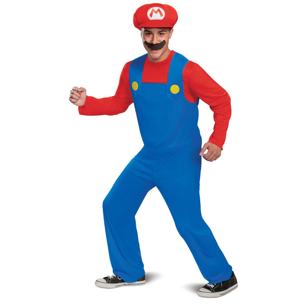 Super Mario Bros- Adult Mario Friends Deluxe Déguisement, Homme