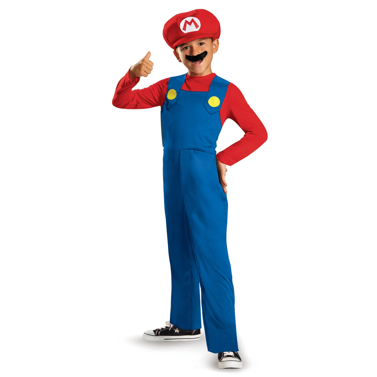 TOY-SPORT Costumes Super Mario Brothers Classic Mario Costume for Kids