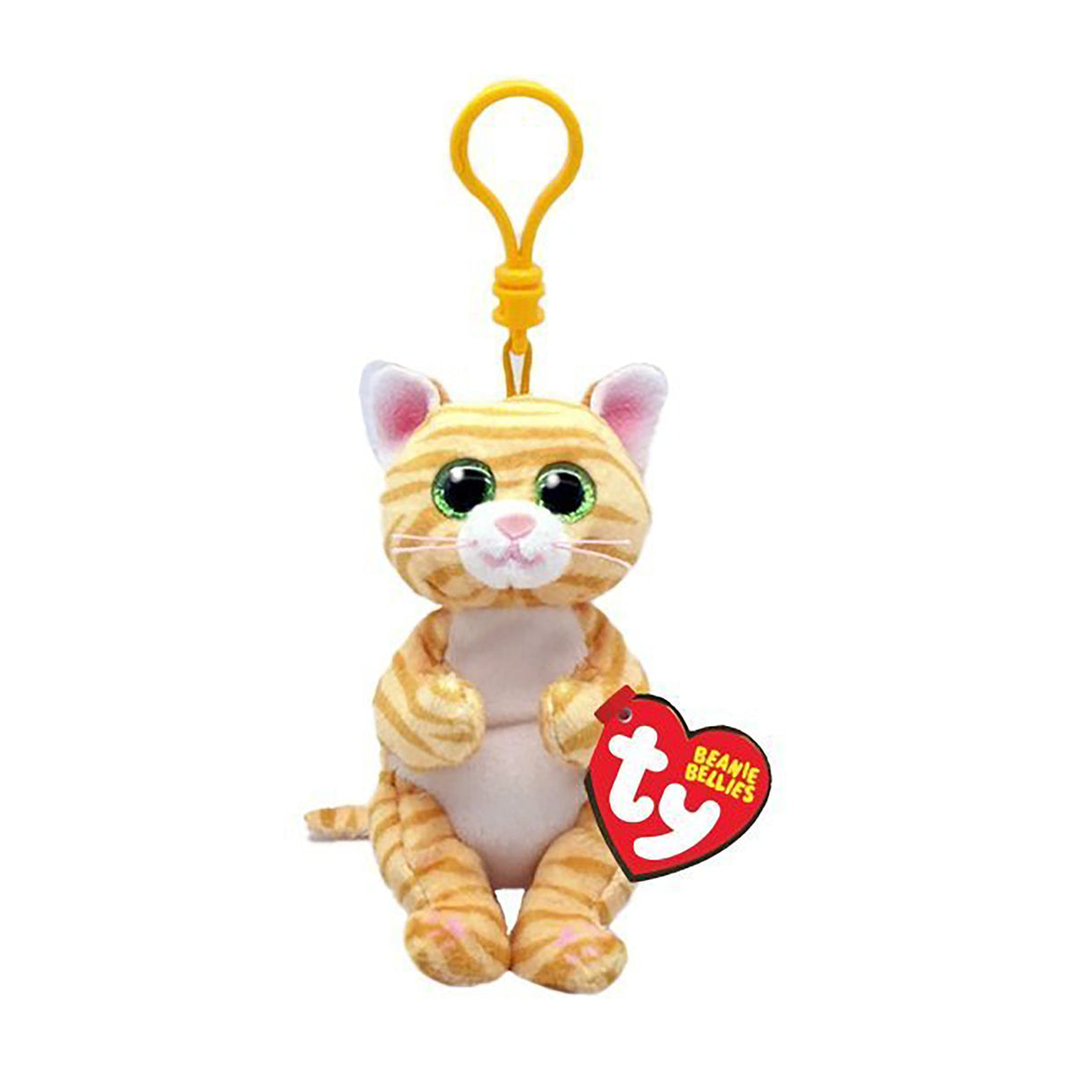 TY INC Plushes TY Beanie Bellies Plush with Clip, Mango, 5 Inches, 1 Count