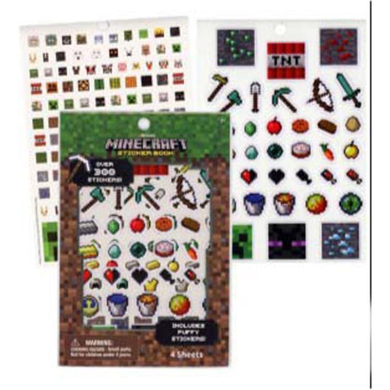 Buy Kids Birthday Minecraft sticker book, 300 per package sold at Party Expert