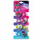 Buy Kids Birthday Trolls World Tour hair elastics, 4 per package sold at Party Expert