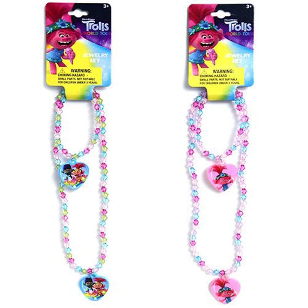 Buy Kids Birthday Trolls World Tour necklace & bracelet set - Assortment sold at Party Expert