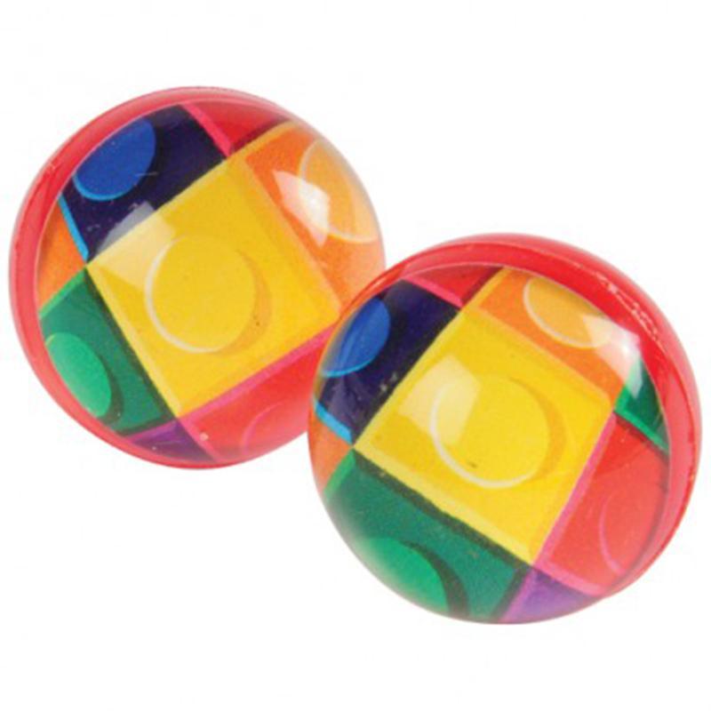 Buy Kids Birthday Block Party bounce balls, 12 per package sold at Party Expert