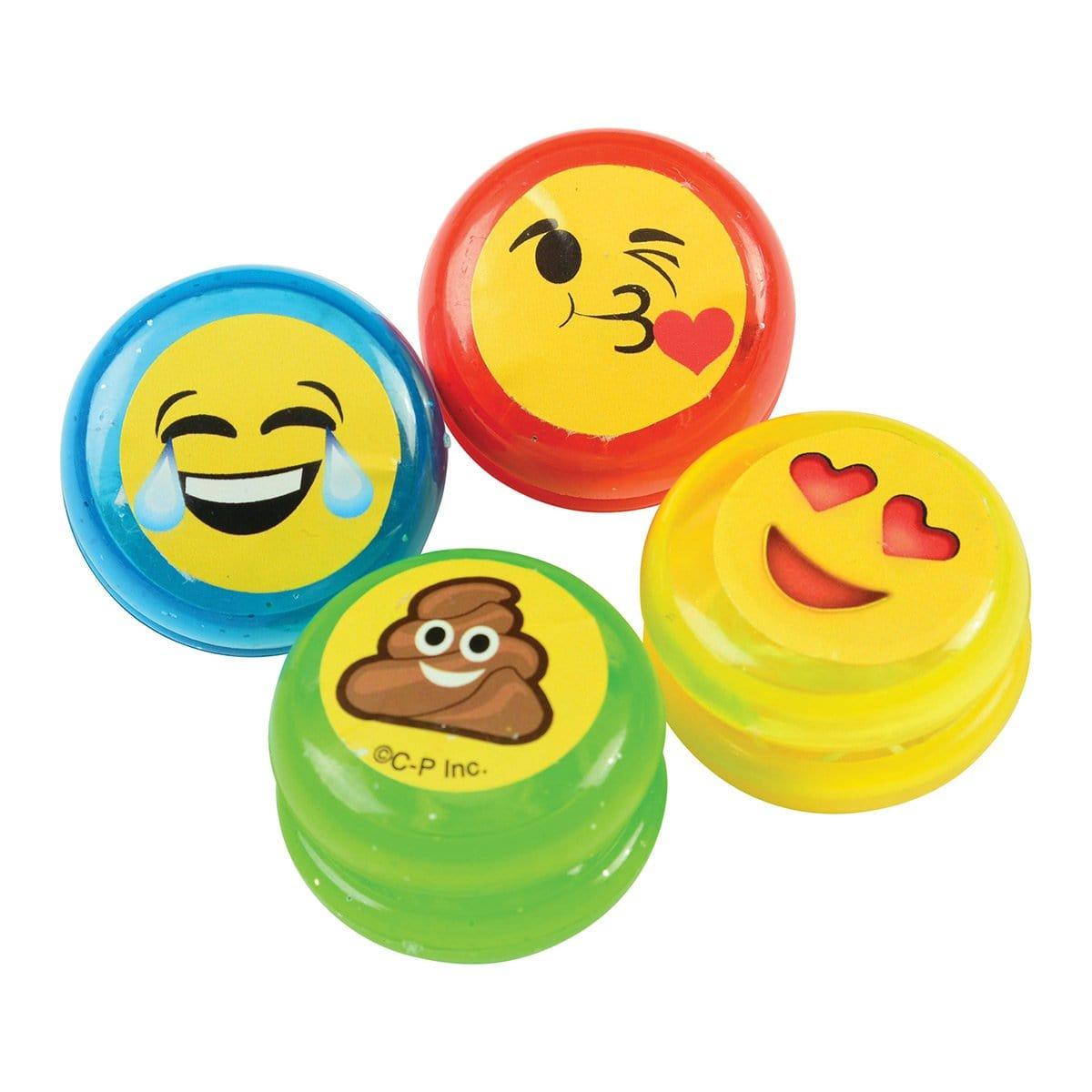 Buy Kids Birthday Emoji mini yoyos, 12 per package sold at Party Expert