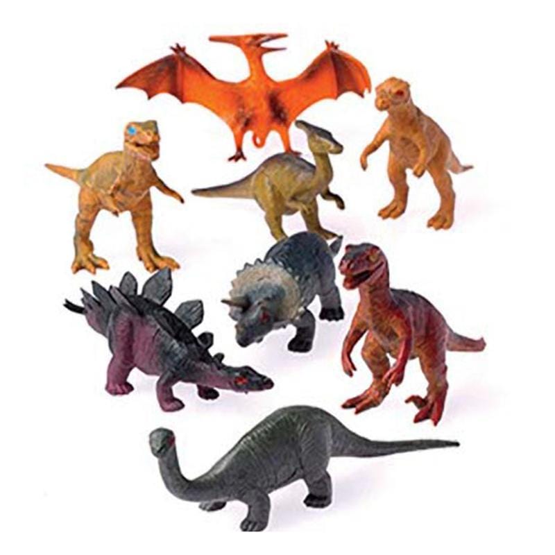 Buy Kids Birthday Plastic dinosaur figurines, 12 per package sold at Party Expert