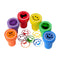 Buy Kids Birthday Smiley face stamps, 6 per package sold at Party Expert