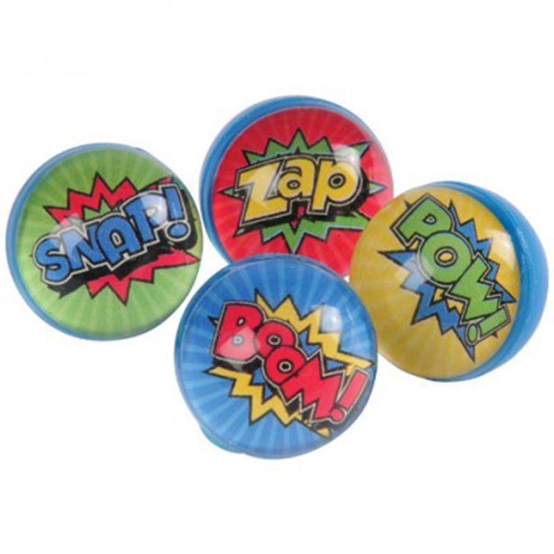 Buy Kids Birthday Superhero bounce balls, 12 per package sold at Party Expert
