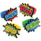 Buy Kids Birthday Superhero rubber rings, 12 per package sold at Party Expert