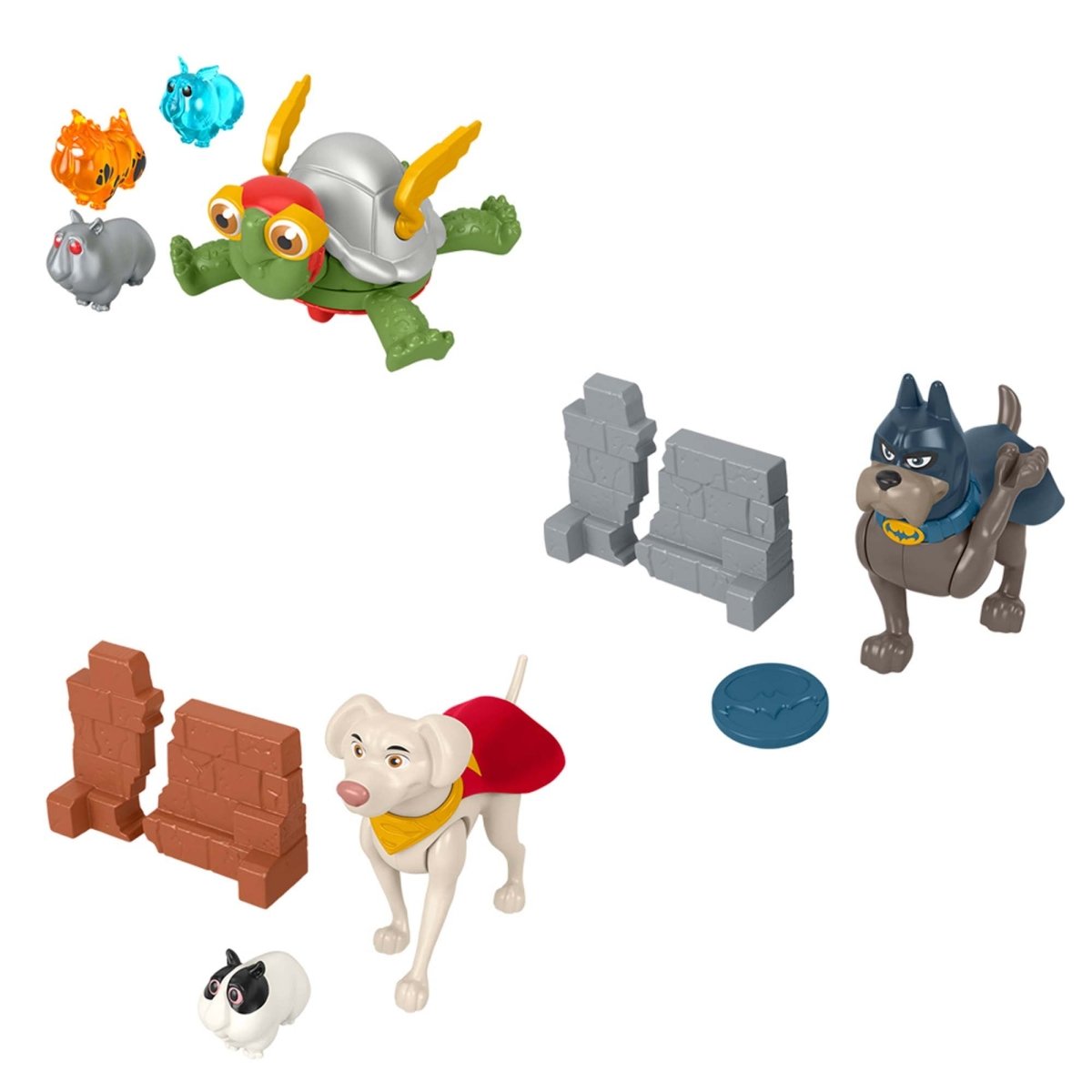JOUET K.I.D. INC. Impulse Buying DC Super Pets Figures Multi-Pack, Assortment, 1 Count