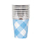 Buy 1st Birthday Blue Gingham Paper Cups 9 Ounces, 8 Counts sold at Party Expert