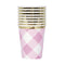 Buy 1st Birthday Pink Gingham Paper Cups 9 Ounces, 8 Counts sold at Party Expert