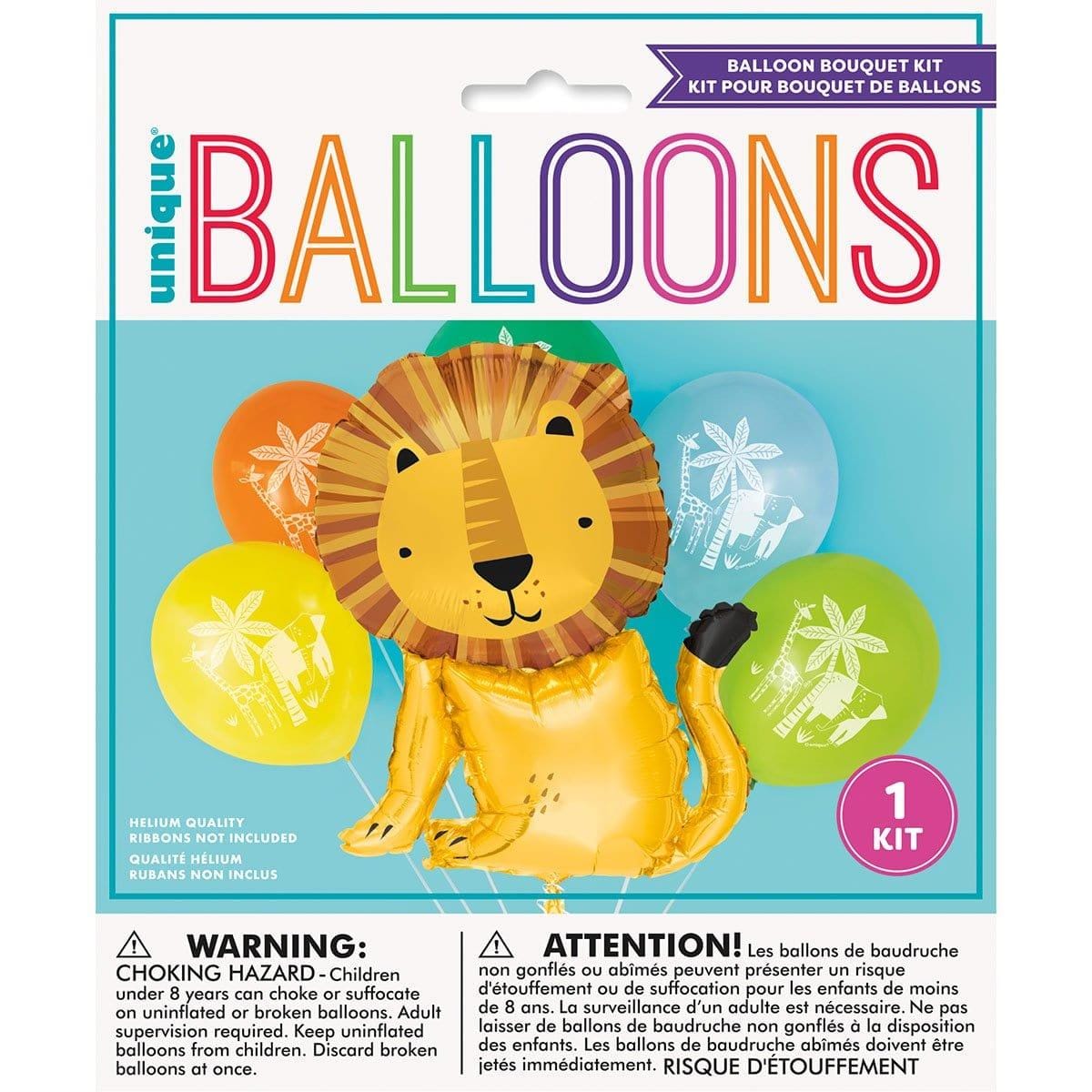 Buy 1st Birthday Safari Animals Balloon Bouquet Kit sold at Party Expert