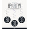 Buy Age Specific Birthday Bonne Fête Black/Silver - Swirls 6/pkg - 30 sold at Party Expert