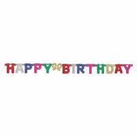 Buy Age Specific Birthday Deluxe Glitter Bday Banner sold at Party Expert