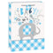 Buy Baby Shower Blue Floral Elephant Gift Bag Jumbo sold at Party Expert