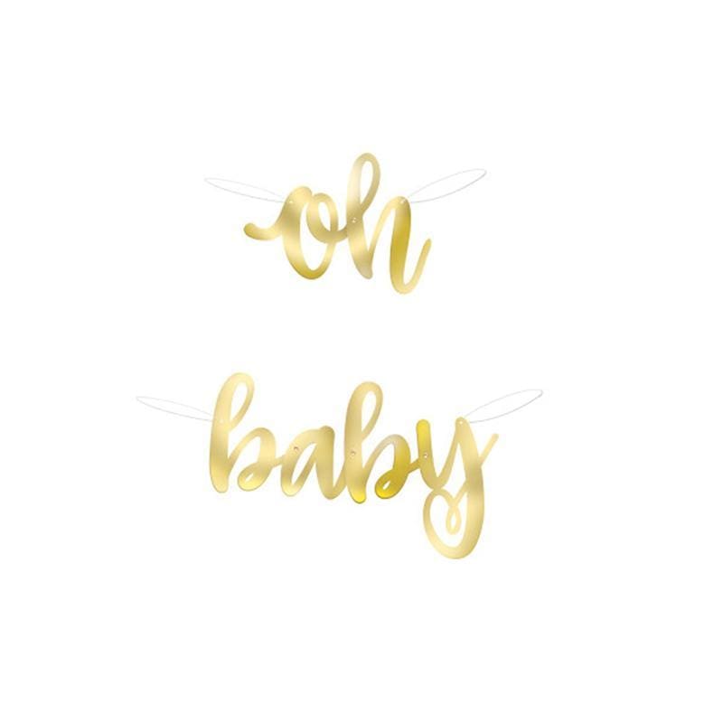 Buy Baby Shower Oh Baby letter banners, 2 per package sold at Party Expert