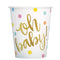 Buy Baby Shower Oh Baby paper cups 9 ounces, 8 per package sold at Party Expert