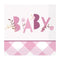 Buy Baby Shower Pink Floral Elephant Beverage Napkins, 16 Count sold at Party Expert