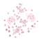 Buy Baby Shower Pink Floral Elephant Confetti sold at Party Expert