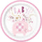 Buy Baby Shower Pink Floral Elephant Plates, 9 inches, 8 Count sold at Party Expert