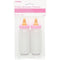 Buy Baby Shower Pink plastic baby bottles, 2 per package sold at Party Expert