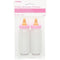 Buy Baby Shower Pink plastic baby bottles, 2 per package sold at Party Expert
