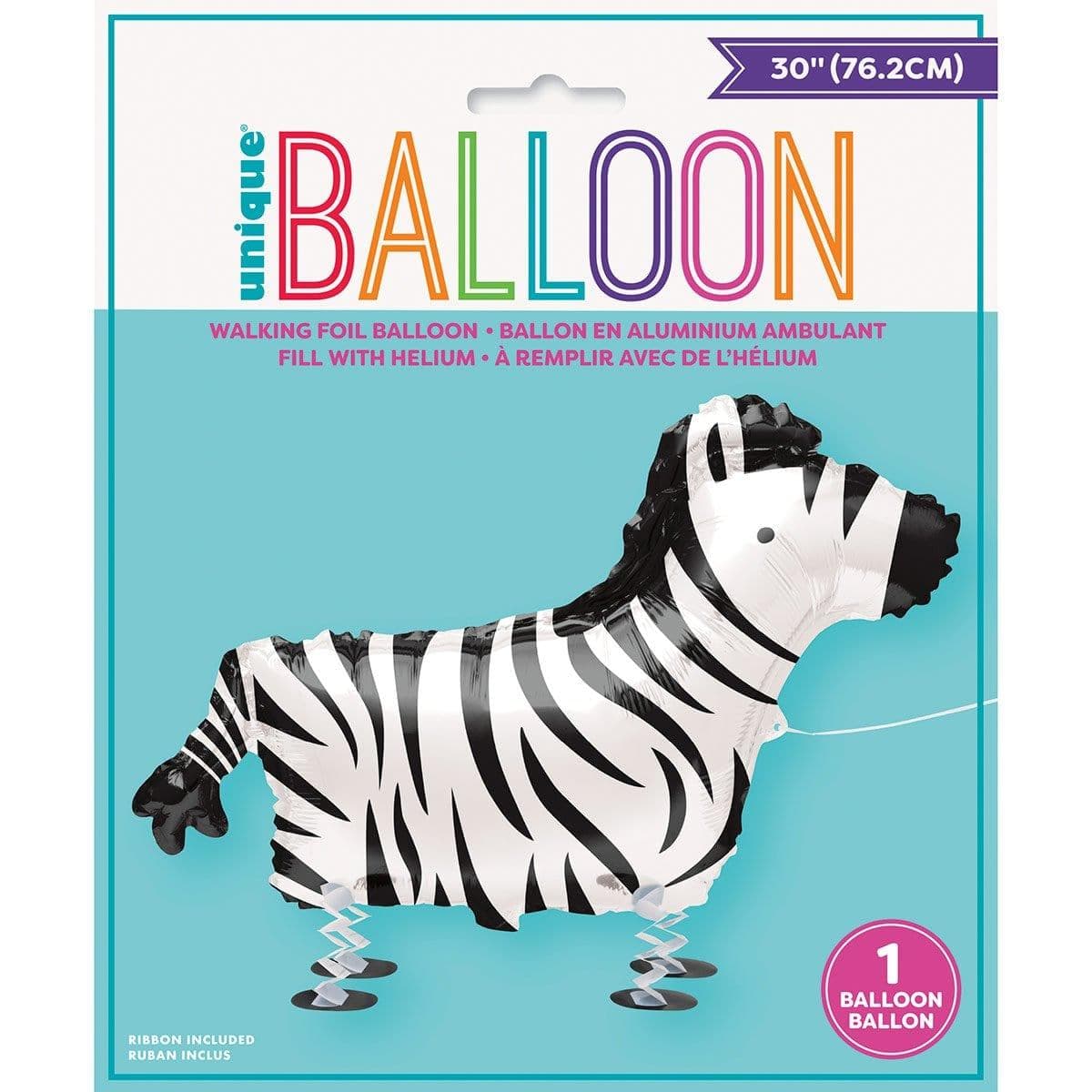Buy Balloons Giant Zebra Air Walker Balloon sold at Party Expert