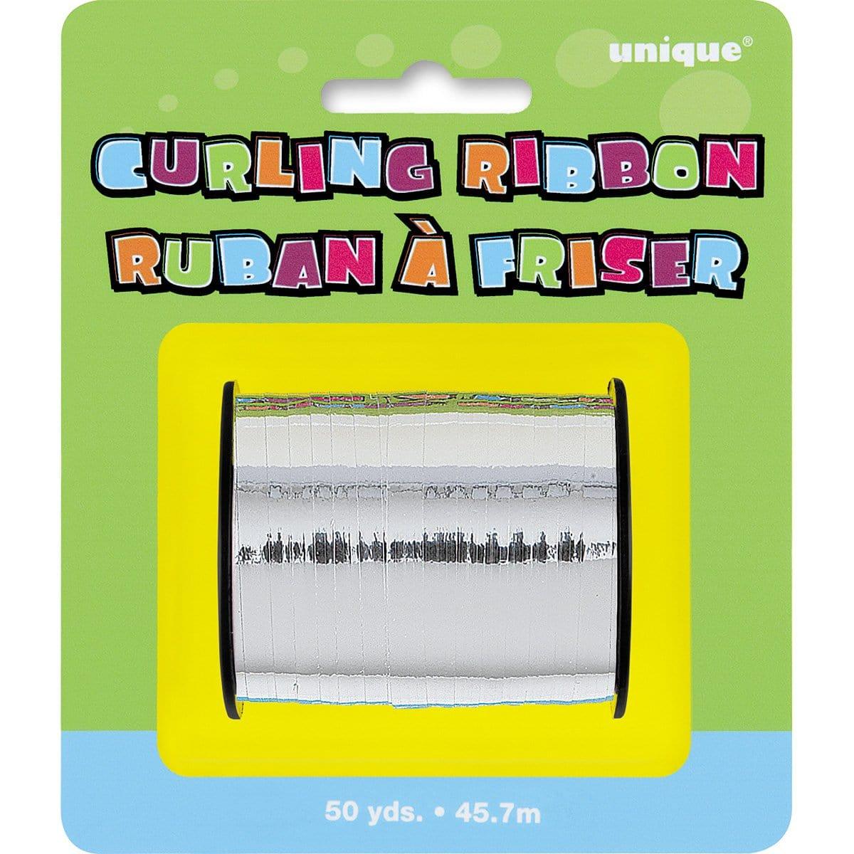 Silver Curling Ribbon, 50 Yds | Party Expert