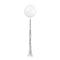 Buy Balloons White Latex Balloon With Silver Tassel, 24 Inches sold at Party Expert
