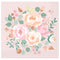 UNIQUE PARTY FAVORS Bridal Shower Pink Blooms Wedding Small Beverage Napkins, 16 Count 011179287116