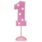Buy Cake Supplies Flashing Number Deco #1 - Pink sold at Party Expert
