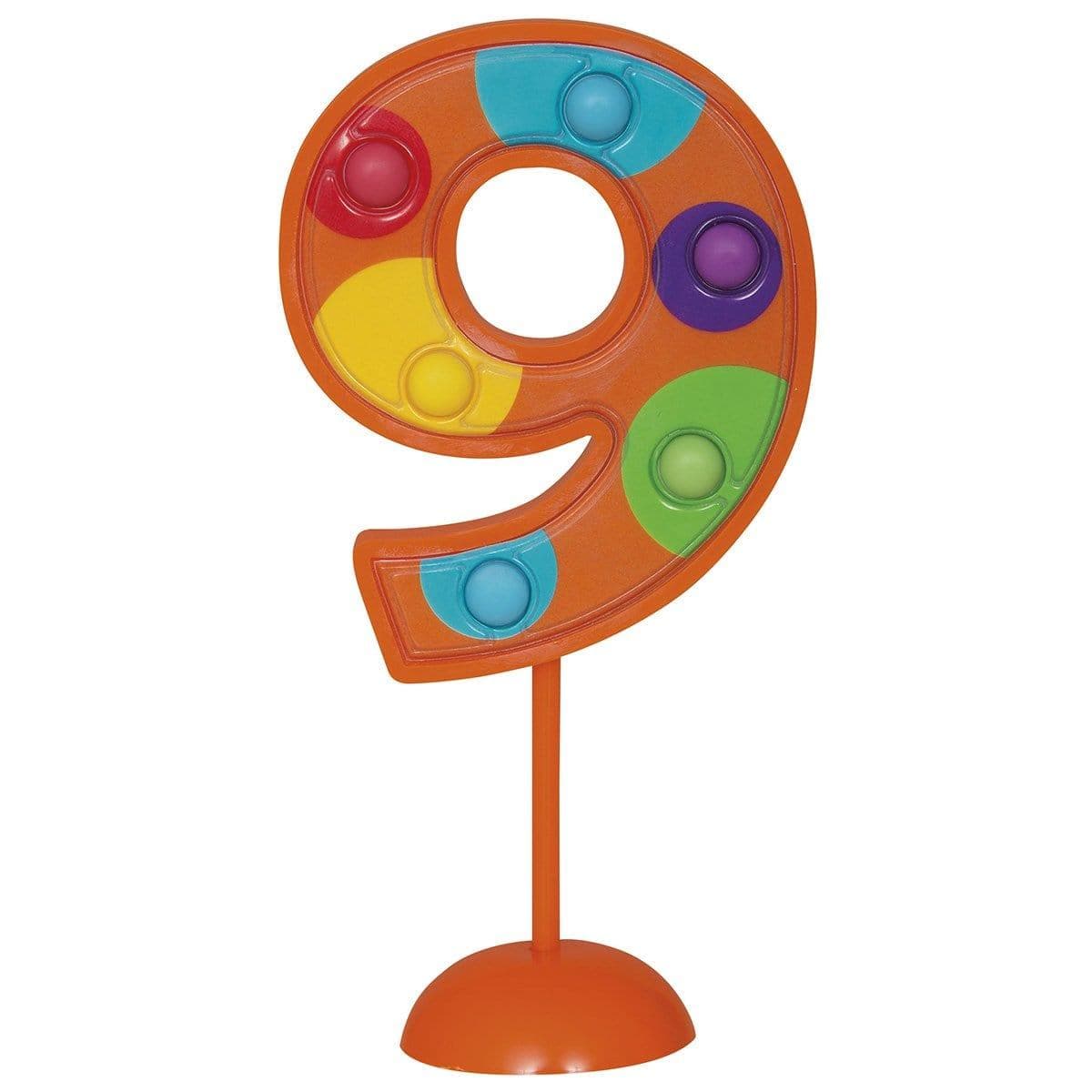 Buy Cake Supplies Flashing Number Deco #9 - Multicolor sold at Party Expert