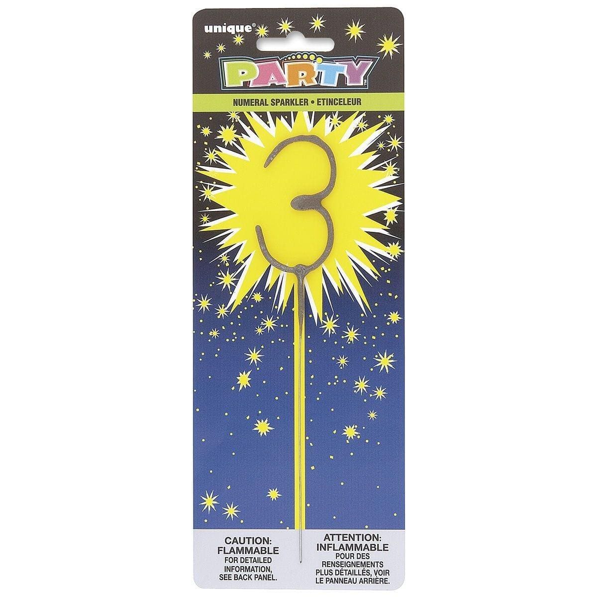 Buy Cake Supplies Sparkler #3 7 In. sold at Party Expert