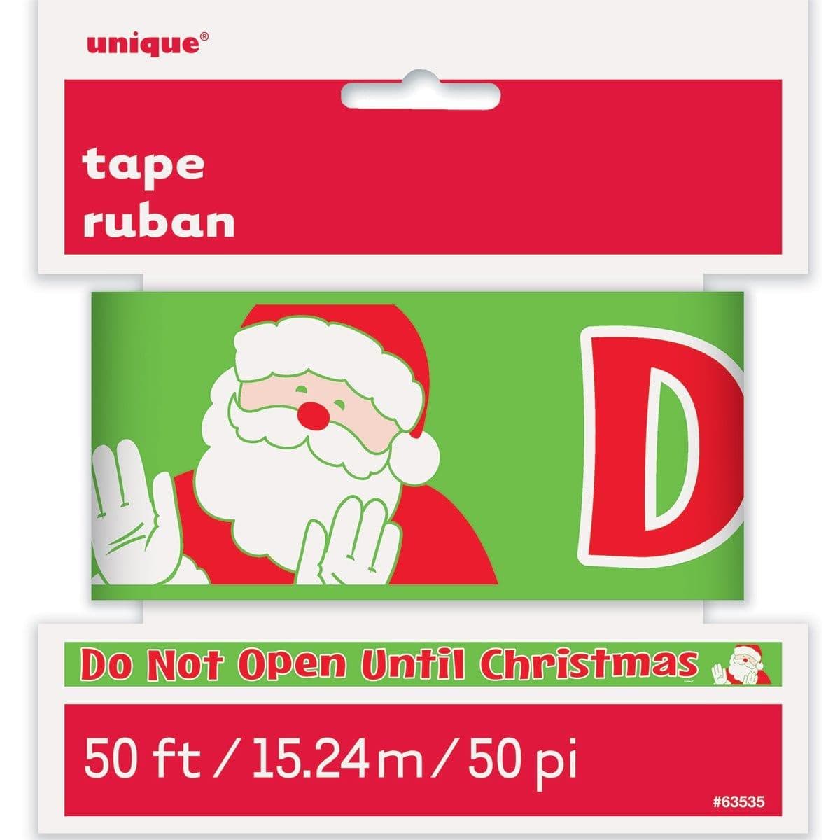 Buy Christmas Do Not Open Caution Tape 50 Ft. sold at Party Expert