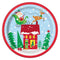 Buy Christmas Colorful Santa - Plates 9 In. 8/pkg sold at Party Expert