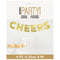 UNIQUE PARTY FAVORS Christmas Gold Cheers Fringe Banner, 48 In 011179281848