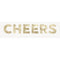 UNIQUE PARTY FAVORS Christmas Gold Cheers Fringe Banner, 48 In 011179281848