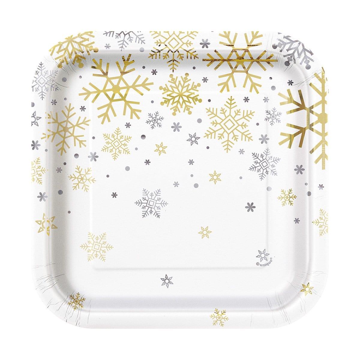 Buy Christmas Holiday Snowflakes - Plates 7 In. 8/pkg sold at Party Expert