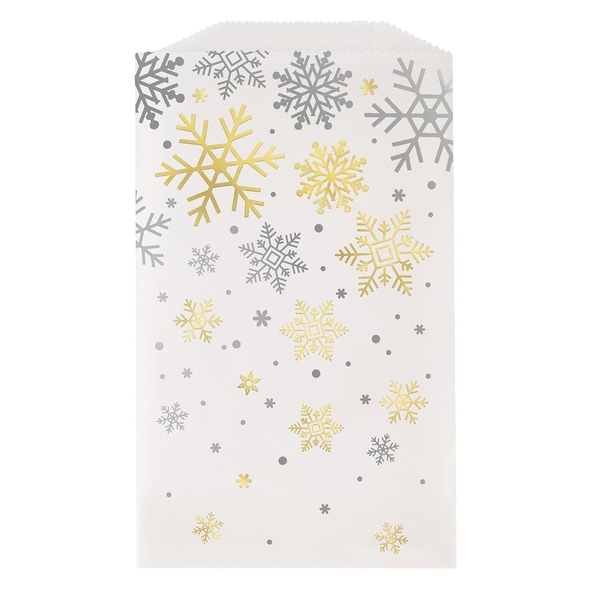Buy Christmas Holiday Snowflakes - Treat Bag 8/pkg sold at Party Expert